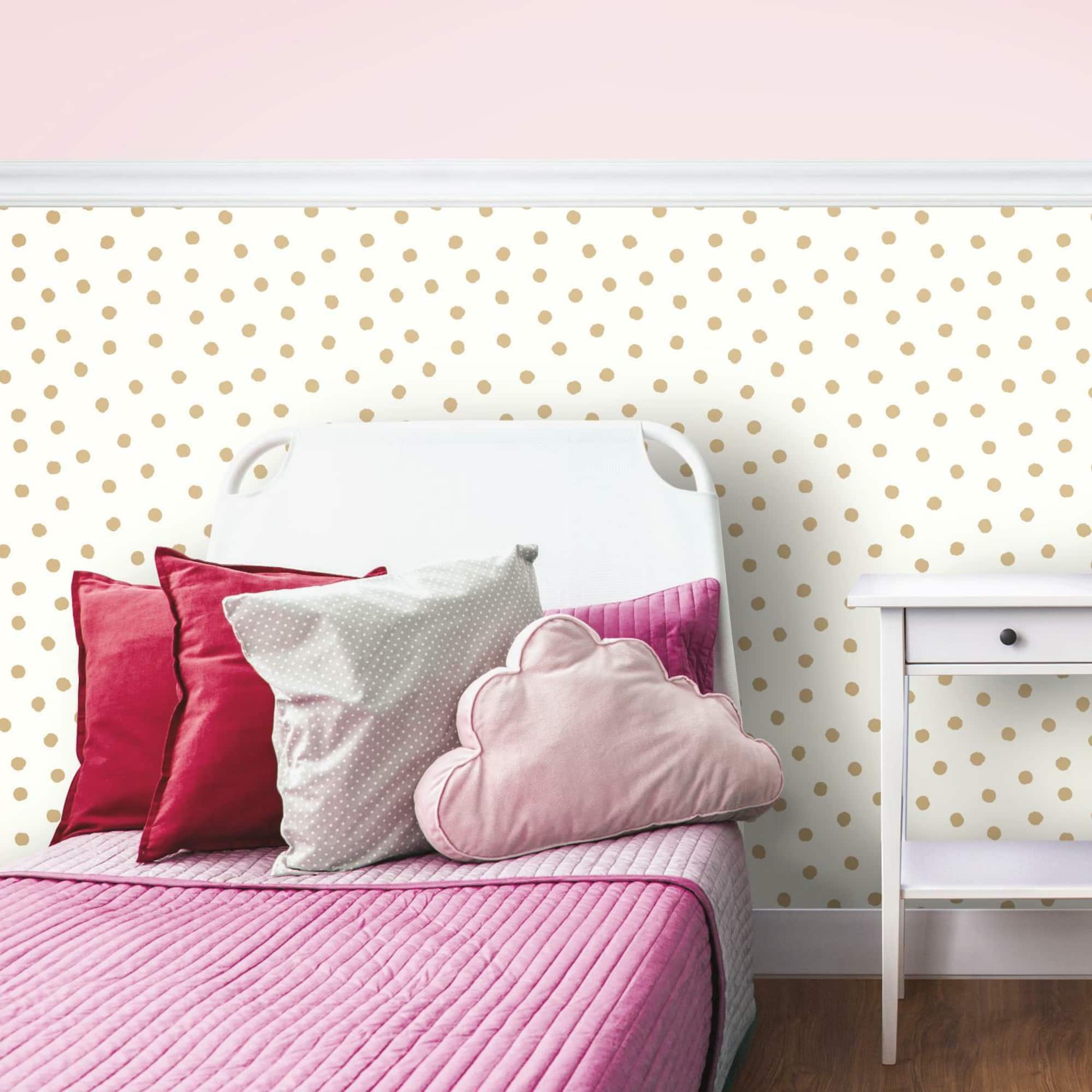 RoomMates Dot Peel & Stick Wallpaper